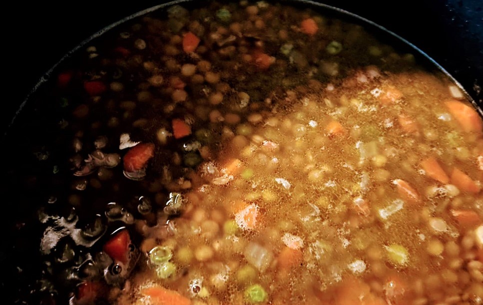 Zuppa di lenticchie fatta in casa